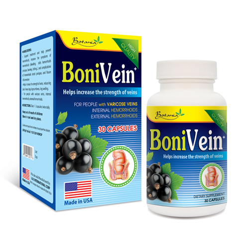 BoniVein của công ty Botania dùng cho bệnh suy giãn tĩnh mạch